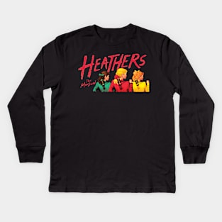 heathers-the-musical-high-resolution transparent Kids Long Sleeve T-Shirt